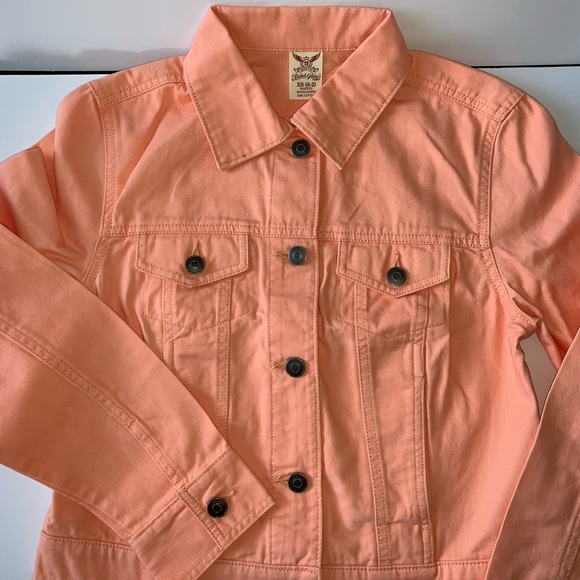 New without tag Peach color Denim Jacket - Picture 4 of 10